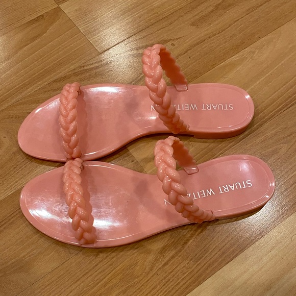 Stuart Weitzman Women's Sawyer Jelly Slide Sandals - Picture 8 of 9